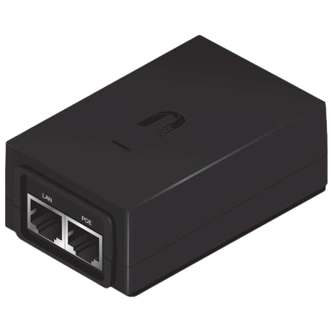 Инжектор POE Ubiquiti POE-24-12W 1000 Мбіт/с RJ45 24V 0,5A Черный (36522409)
