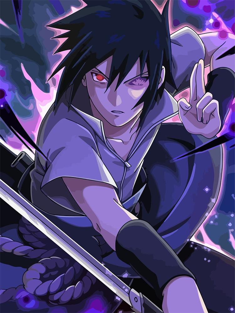 Алмазная мозаика SHLab Аниме Naruto Саске Учиха SH-32679 30x40 см (32679)