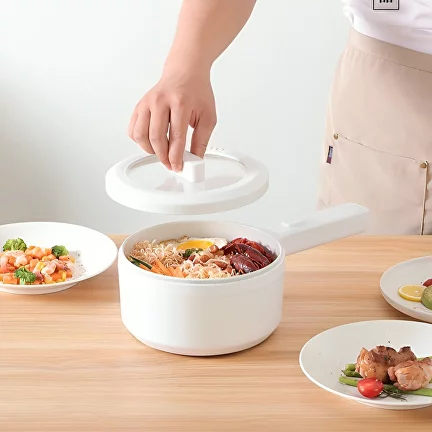 Кастрюля-пароварка с терморегулятором в наборе решетка съемная для приготовления на пару 1,5 л (C01124) - фото 6 Кастрюля-пароварка с терморегулятором в наборе решетка съемная для приготовления на пару 1,5 л (C01124) - фото 6