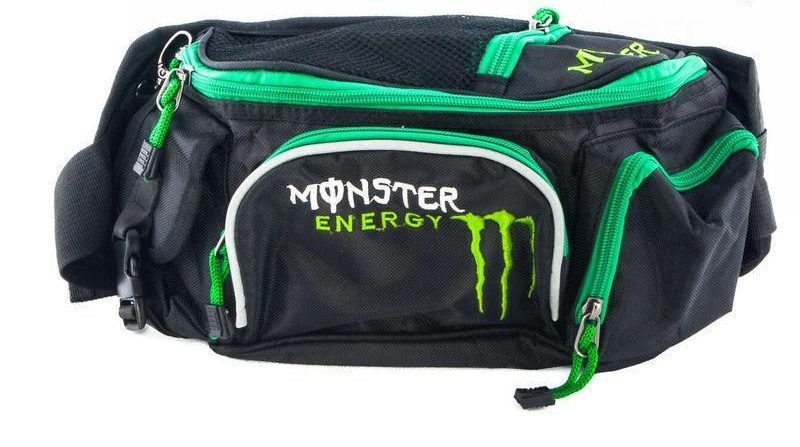 Сумка на пояс MONSTER ENERGY Черно-зеленый (2177268322)