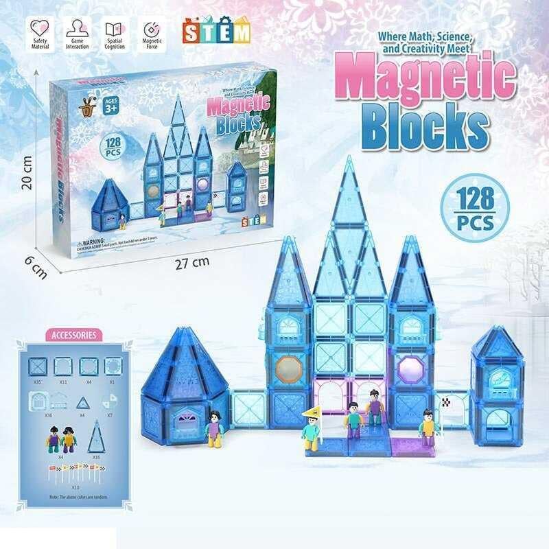 Конструктор магнитный G 013 герои наклейки в коробке 128 деталей (2242756365) - фото 2 Конструктор магнитный G 013 герои наклейки в коробке 128 деталей (2242756365) - фото 2