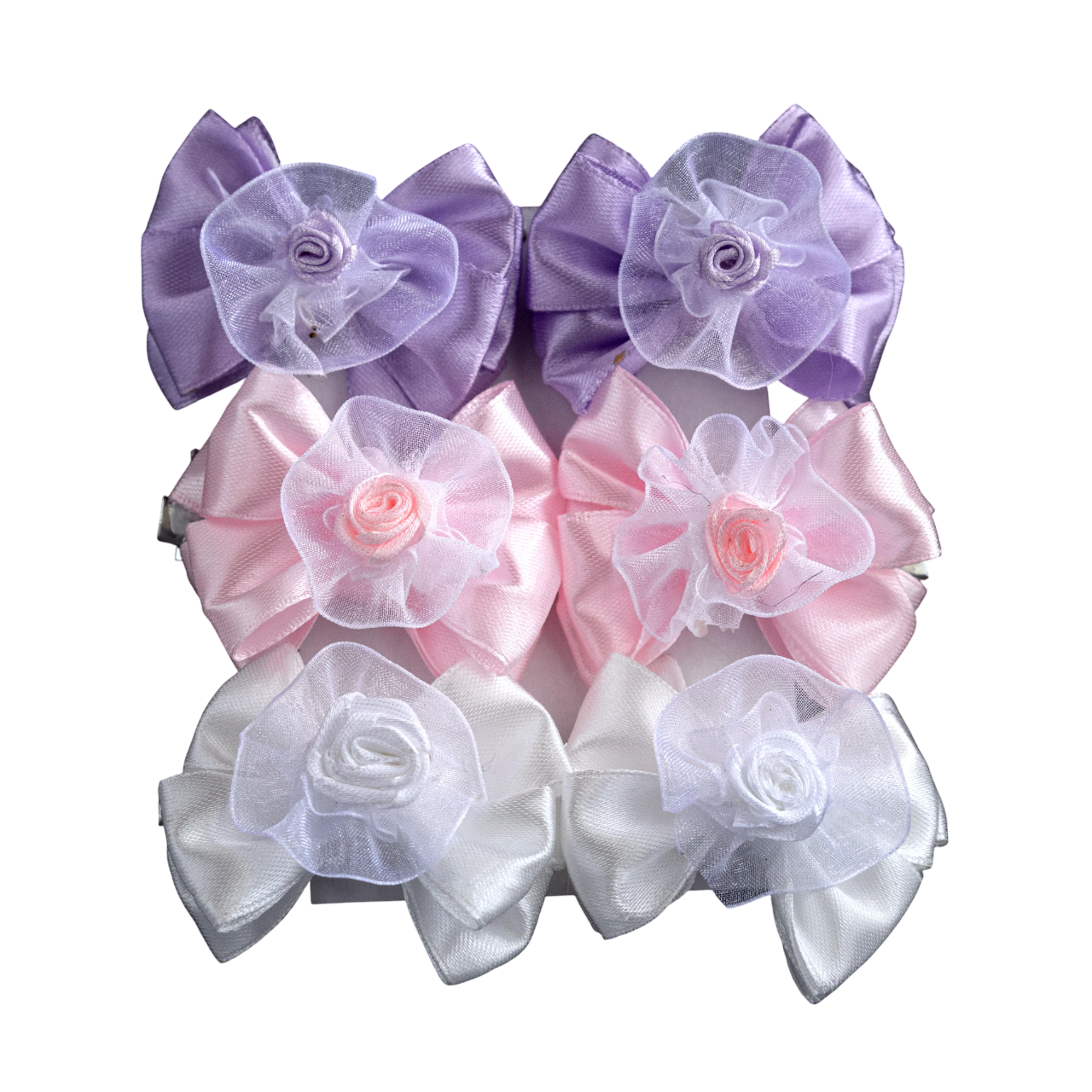 Заколка-бант ДАЙС для волос 6 см 6 шт. (СРБ6-6)