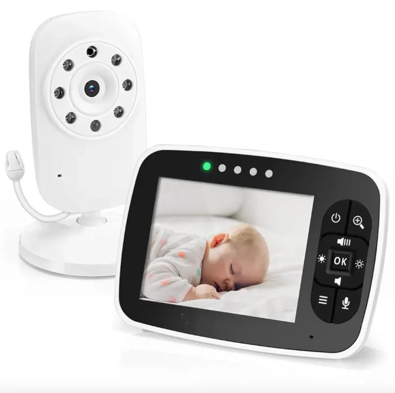 Відеоняня Baby Monitor SM-35/тримач для камери/ 3,5" ЖК-монітором/датчиком звуку/нічне бачення/вимірюванням температури - фото 10 Відеоняня Baby Monitor SM-35/тримач для камери/ 3,5" ЖК-монітором/датчиком звуку/нічне бачення/вимірюванням температури - фото 10