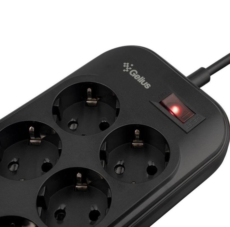 Фільтр мережевий Gelius U-Power GP-PS-002 6 220V Ports/4 USB Ports 3,4A 2 м Black - фото 4 Фільтр мережевий Gelius U-Power GP-PS-002 6 220V Ports/4 USB Ports 3,4A 2 м Black - фото 4