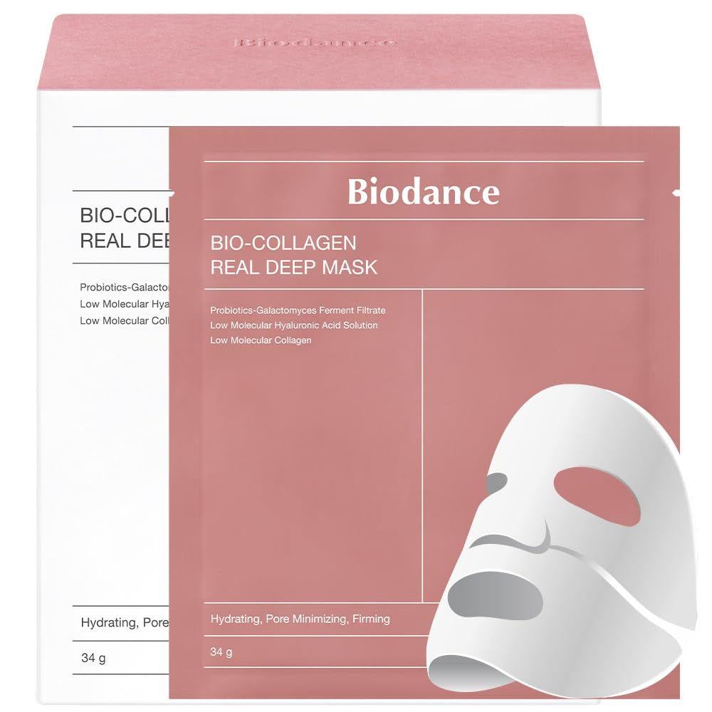 Маска для глубокого увлажнения Biodance Bio Collagen Real Deep Mask Sheet коллагеновая гидрогелевая 4 шт.