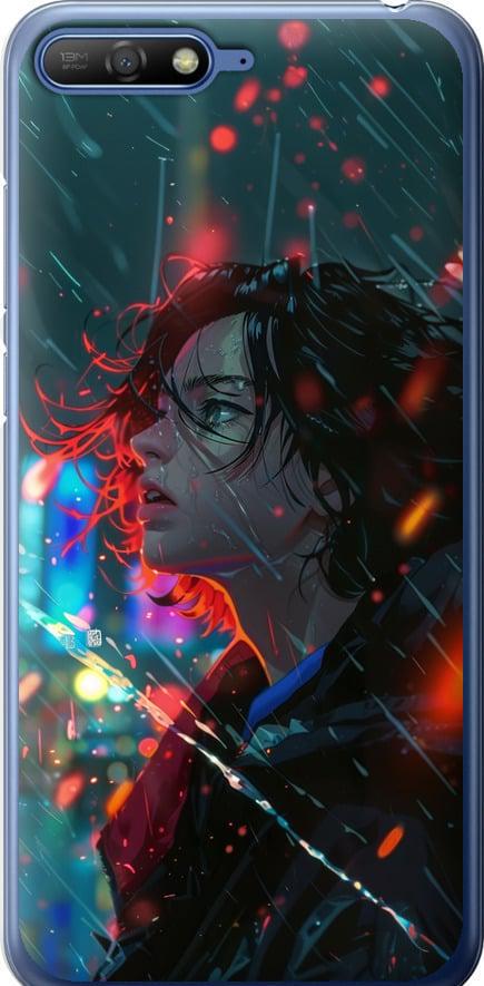 Чехол на Huawei Y6 2018 Ночные огни (6096t-1637-42517)
