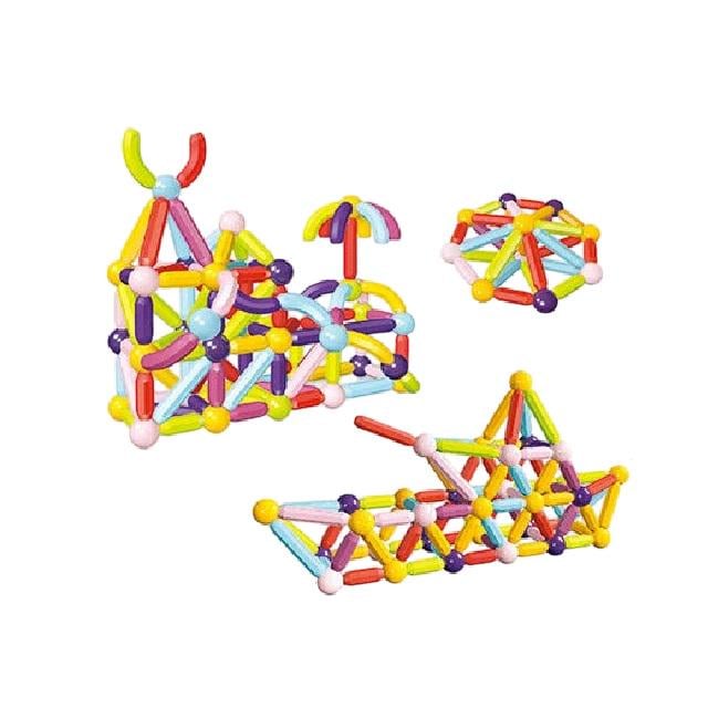Конструктор магнітний Magnetic 136 деталей Multicolor (155958) - фото 2 Конструктор магнітний Magnetic 136 деталей Multicolor (155958) - фото 2