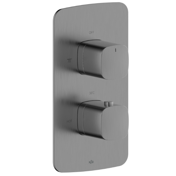 Смеситель для душа KFA Armatura Malaga с термостатом Серый (5759-001-61) Смеситель для душа KFA Armatura Malaga с термостатом Серый (5759-001-61)