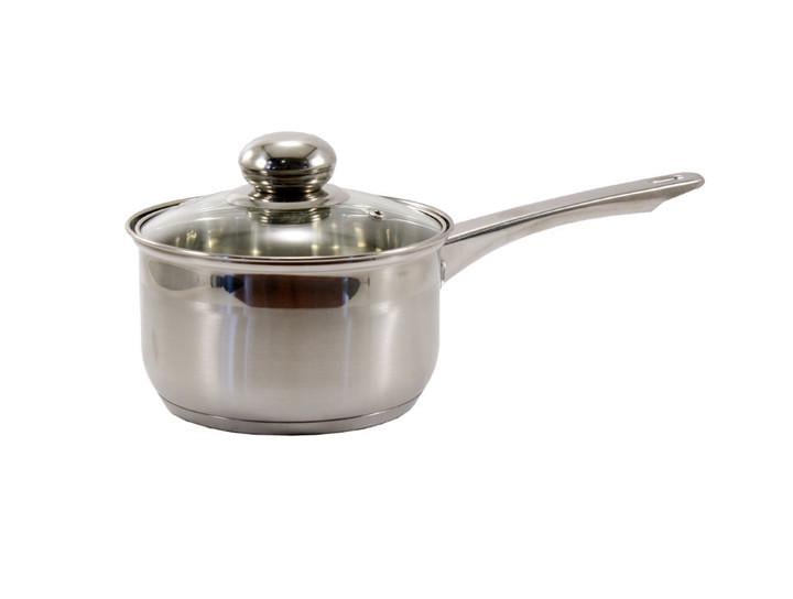 Ковш с крышкой кухонный нержавеющая сталь 1,9 литра 17 см