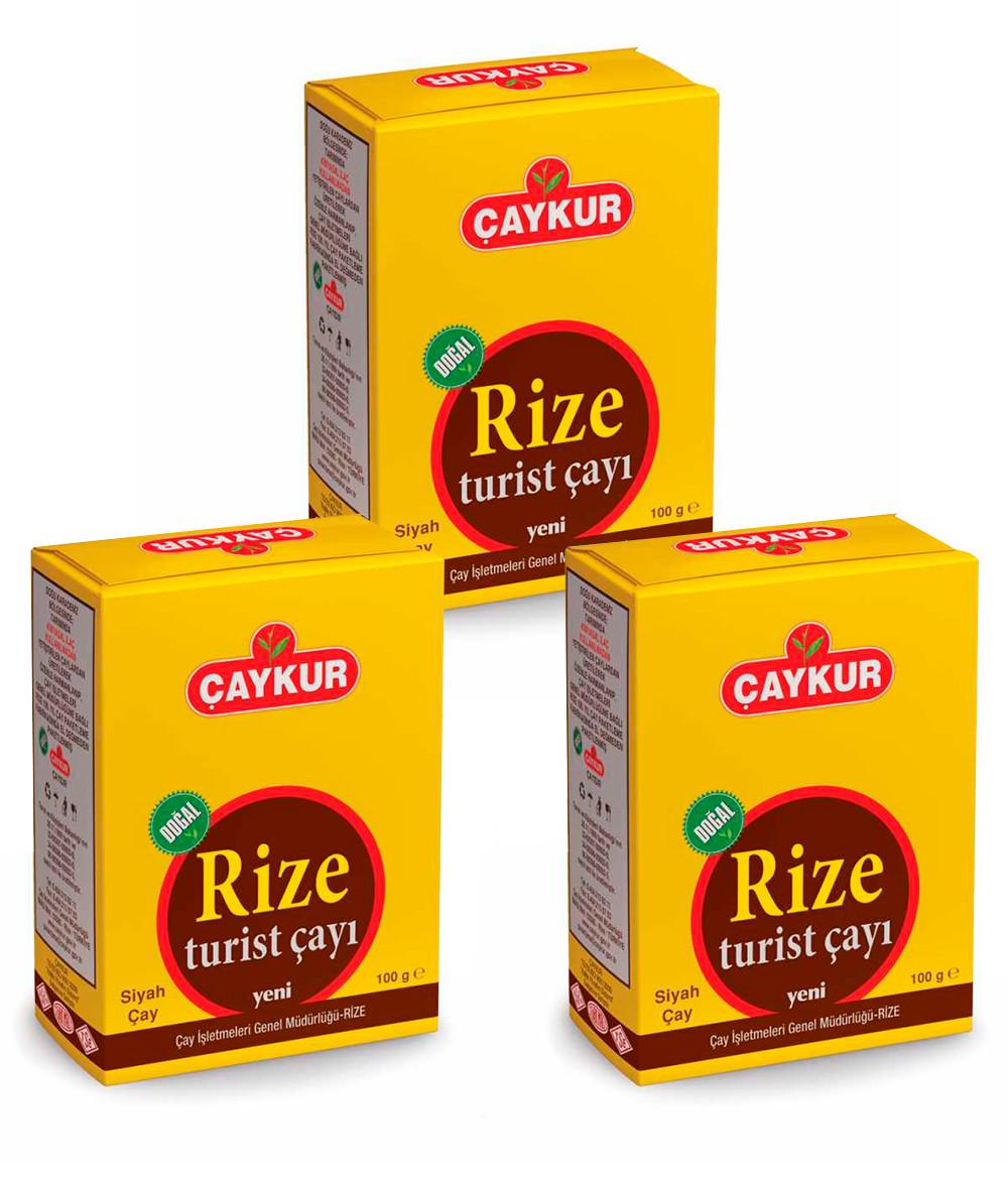 Чорний чай CAYKUR Rize Turist дрібнолистовий 100 г 3 шт.