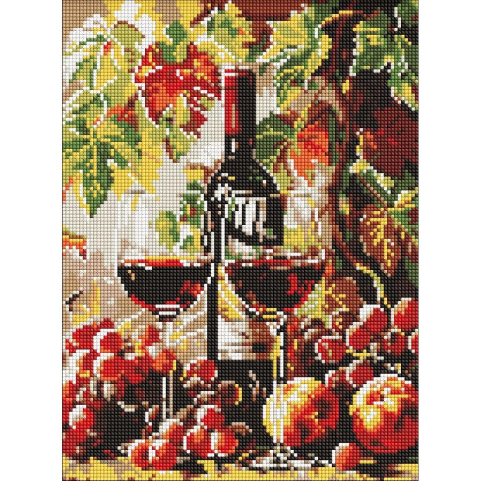Алмазная мозаика Ideyka Осеннее вино 30x40 см (AMO8114)