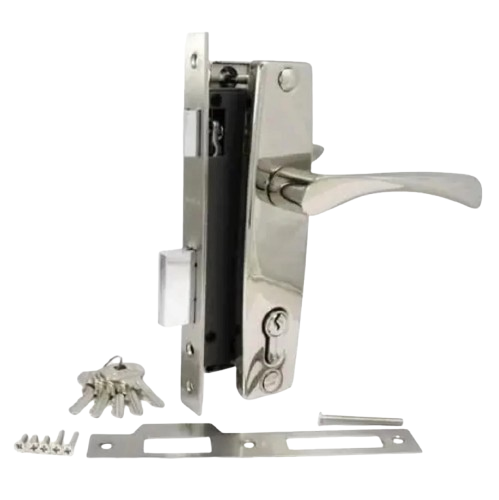 Замок врезной Apecs 1323/60 AL NI с ручками (1690776320)