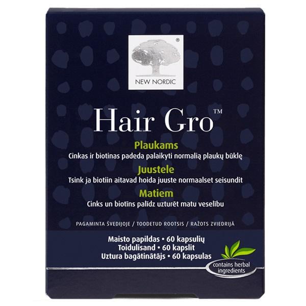 Соевый экстракт New Nordic Hair Gro 60 капс. (23253304)