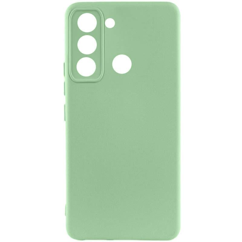 Протиударний чохол Silicone Cover Lakshmi Full Camera (AAA) для TECNO Spark 8C М'ятний / Mint