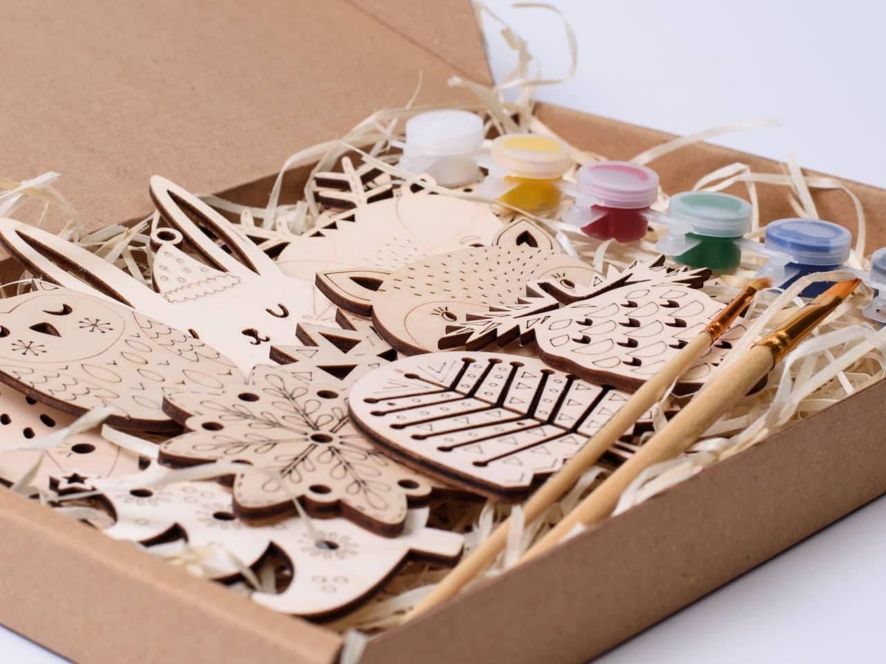 Набір-розмальовка Зробив Тато Зимовий ліс з фарбами та пензликом (TOYS21022) - фото 4