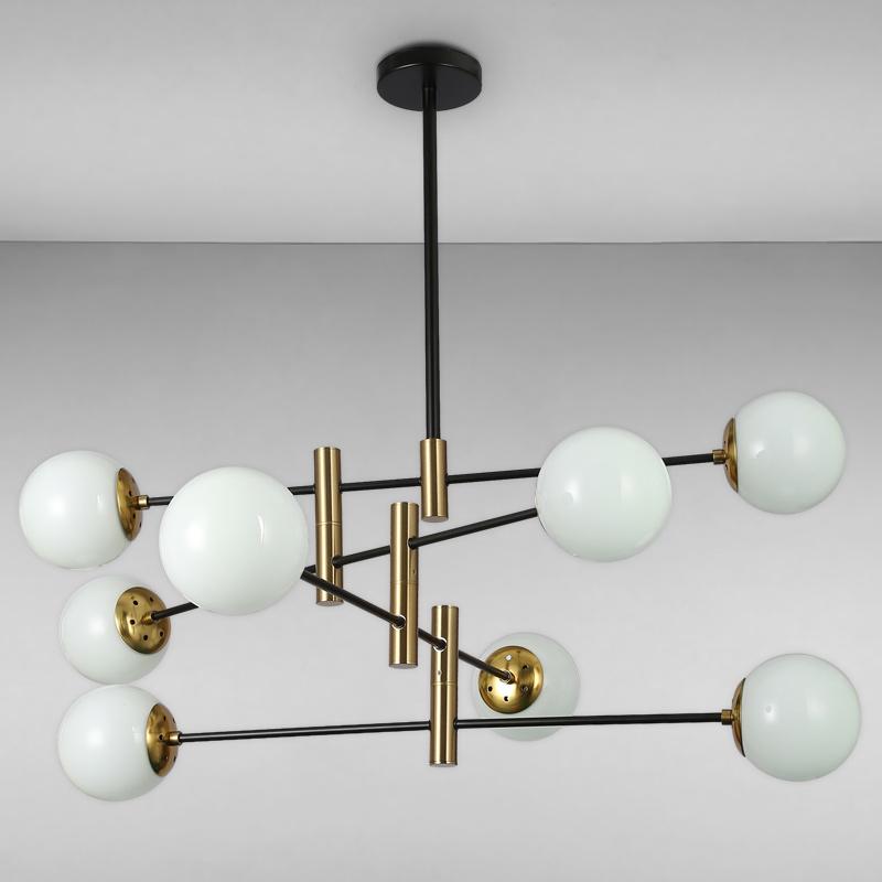 Люстра молекула подвесная Light House LS-17093-8 Черный