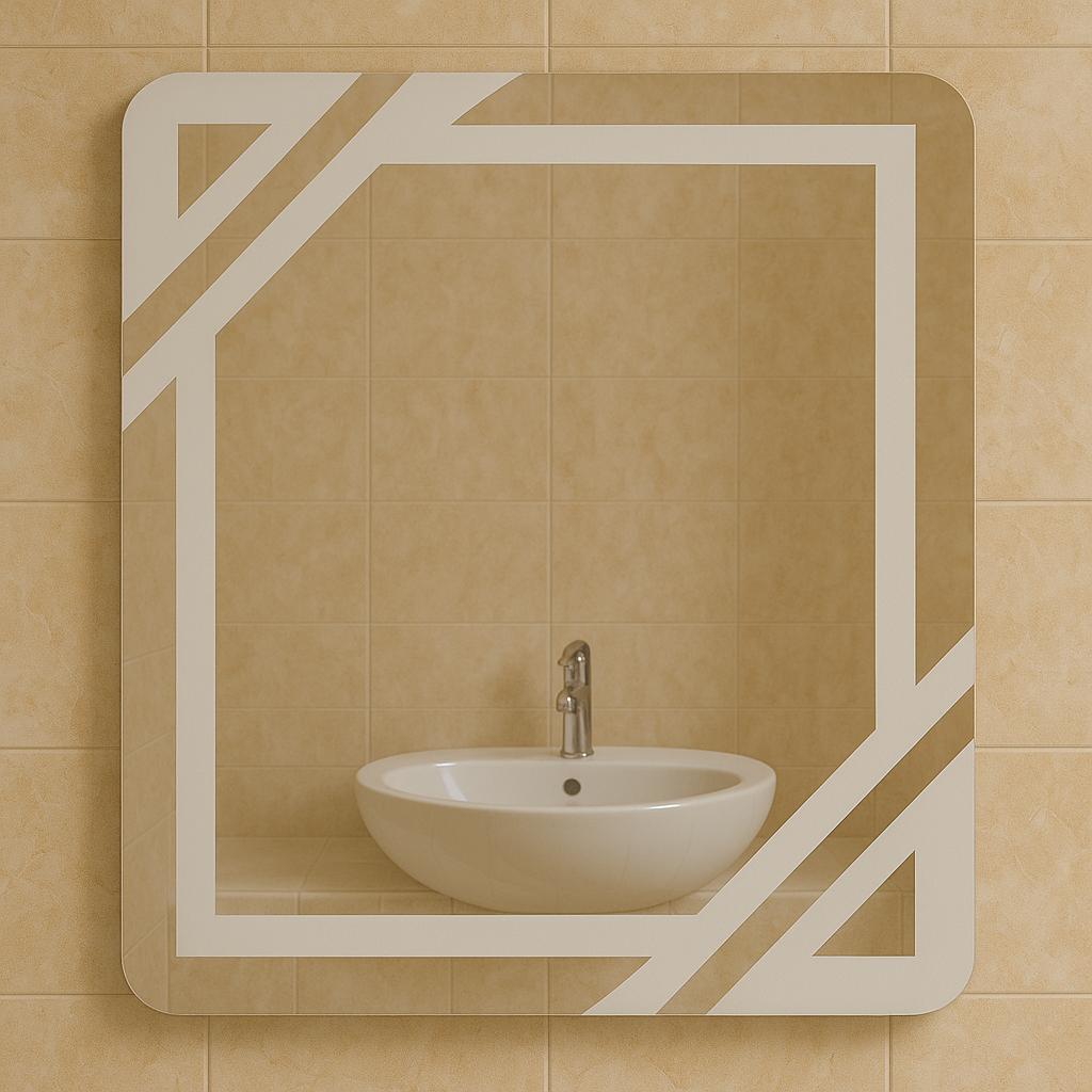 Зеркало пескоструйное MPS-48 40х40 см без подсветки с декором Зеркало пескоструйное MPS-48 40х40 см без подсветки с декором