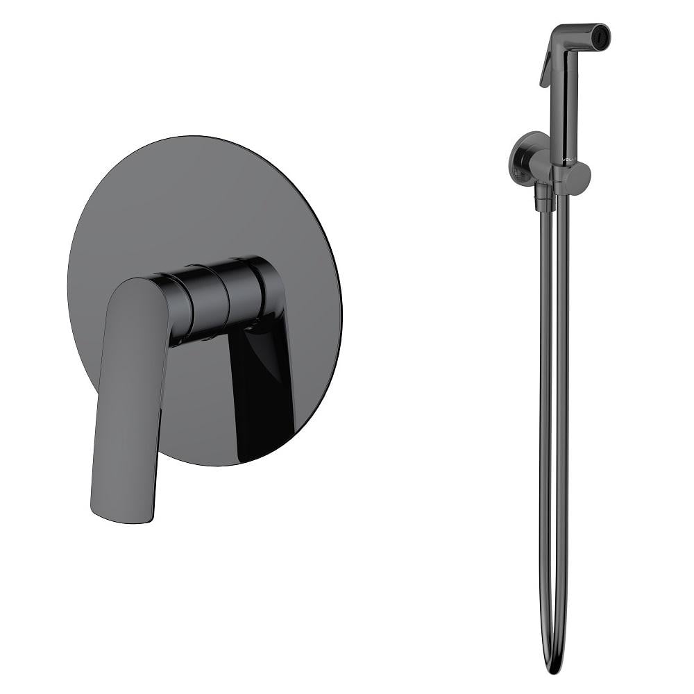 Смеситель для гигиенического душа VOLLE CANTE скрыт SET20240406 Графитовый (227310)