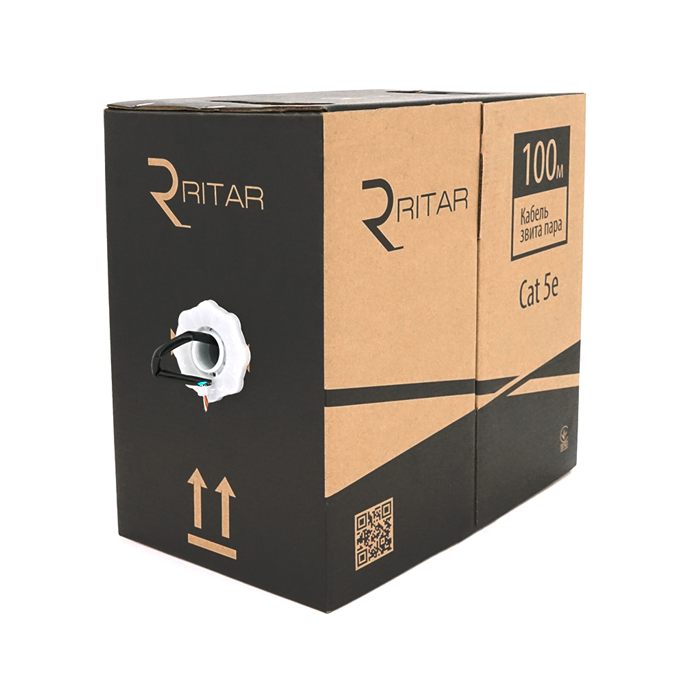 Кабель наружный Ritar КНПЭ FTP 4х2x0,51 24 AWG 100 м (26498691)