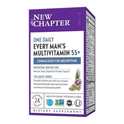 Вітамінно-мінеральний комплекс New Chapter 55+ Every Man's One Daily Multi 24 Veg Tabs