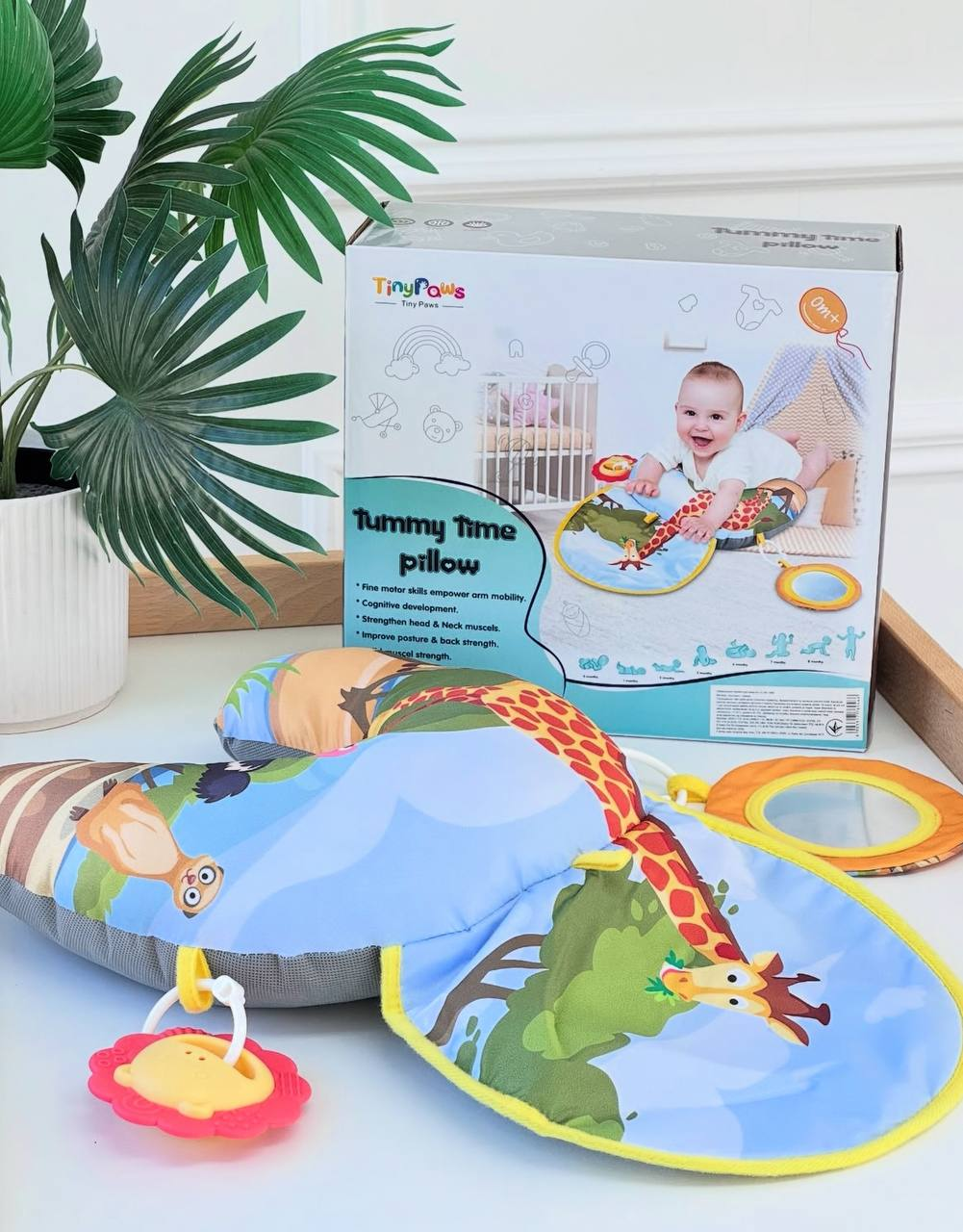 Коврик развивающий для новорожденного ZL 2407 Жирафик