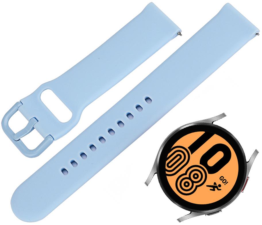 Ремешок Matte Style для Galaxy Watch 4 44 мм Light Blue (23514-0B) - фото 2 Ремешок Matte Style для Galaxy Watch 4 44 мм Light Blue (23514-0B) - фото 2