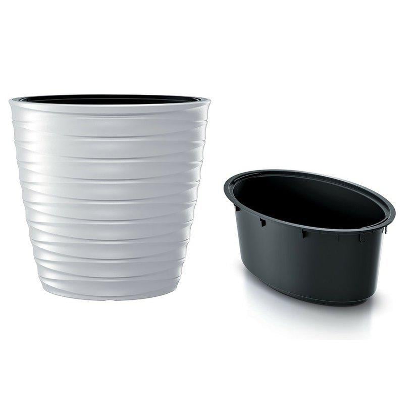 Горшок для цветов Prosperplast FREZE 60х42 см с вкладышем Белый (61420-449)