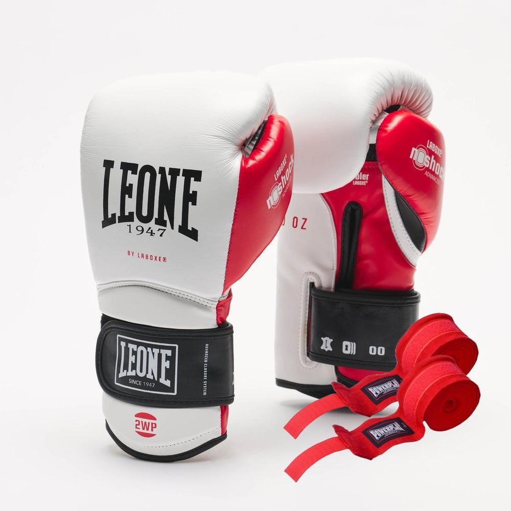 Боксерские перчатки Leone GN113 IL TECNICO N3 10 унций бинты 4 м в комплекте White (3019812500) Боксерские перчатки Leone GN113 IL TECNICO N3 10 унций бинты 4 м в комплекте White (3019812500)