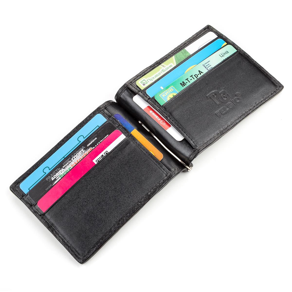 Зажим для денег Crocodile Leather 18169 из натуральной кожи крокодила Черный - фото 4