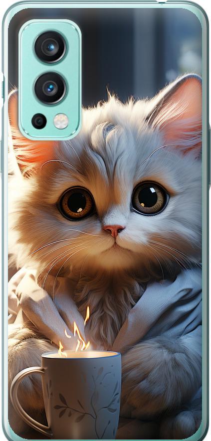 Чехол на OnePlus Nord 2 White cat (5646u-2468-42517)