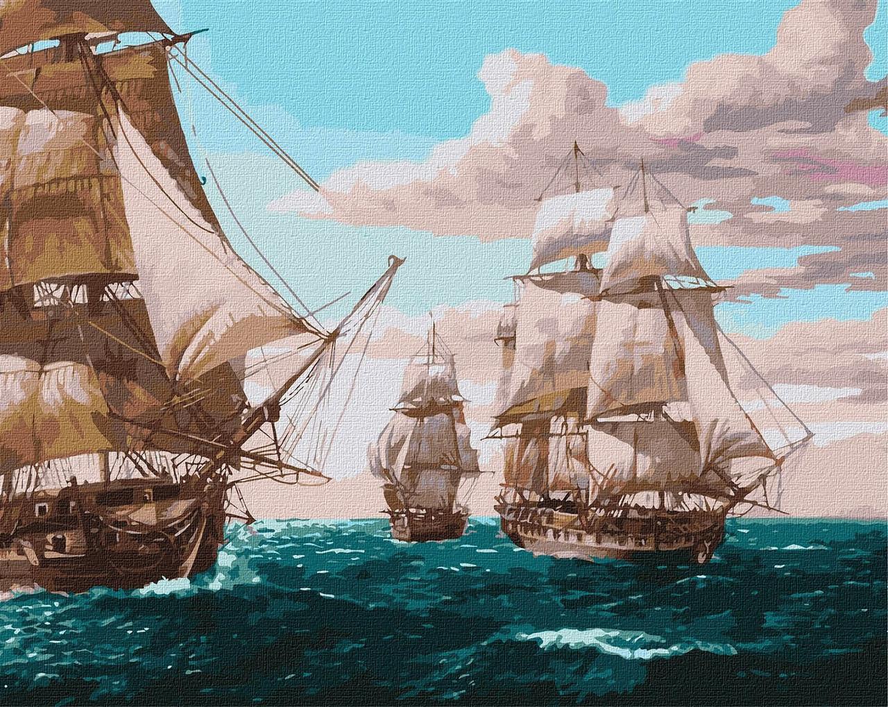 Картина по номерам Белые паруса (00356)