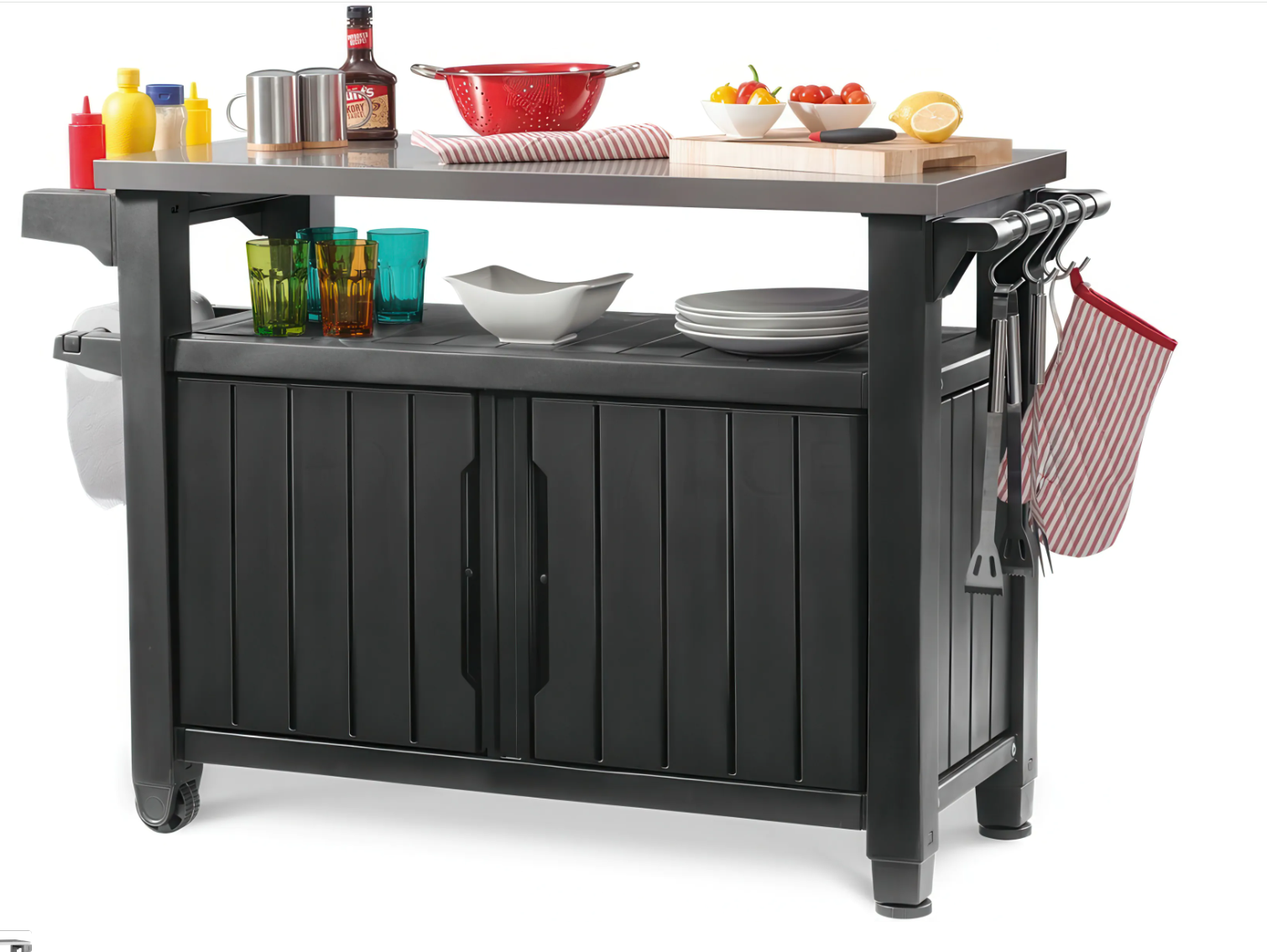 Садовий стіл для барбекю Keter Unity XL 207 л 230419 Графіт