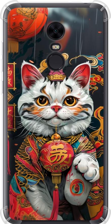 Чехол на Xiaomi Redmi 5 Plus China Cat v2 (6135sp-1347-42517)