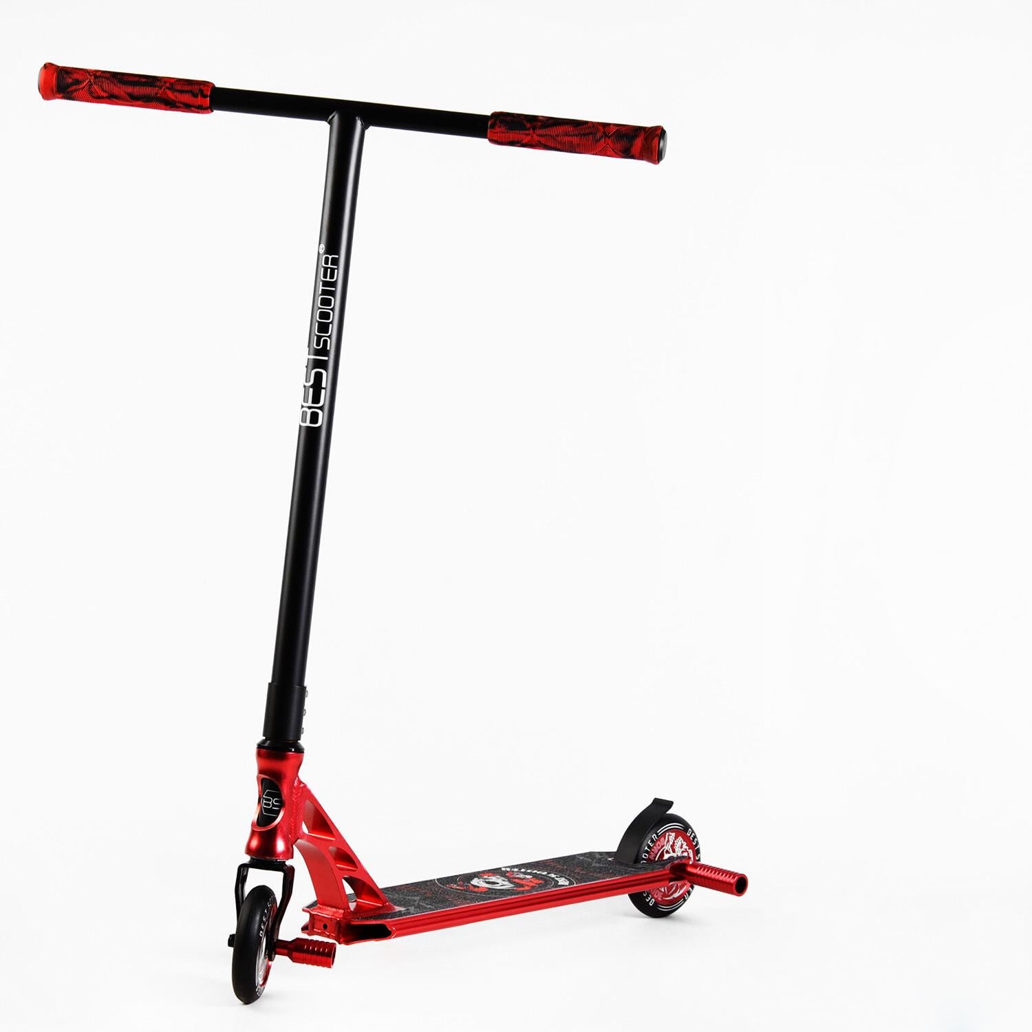 Самокат трюковый Skull/Snake Hic-система пеги алюминиевый диск/дека Red (107484)
