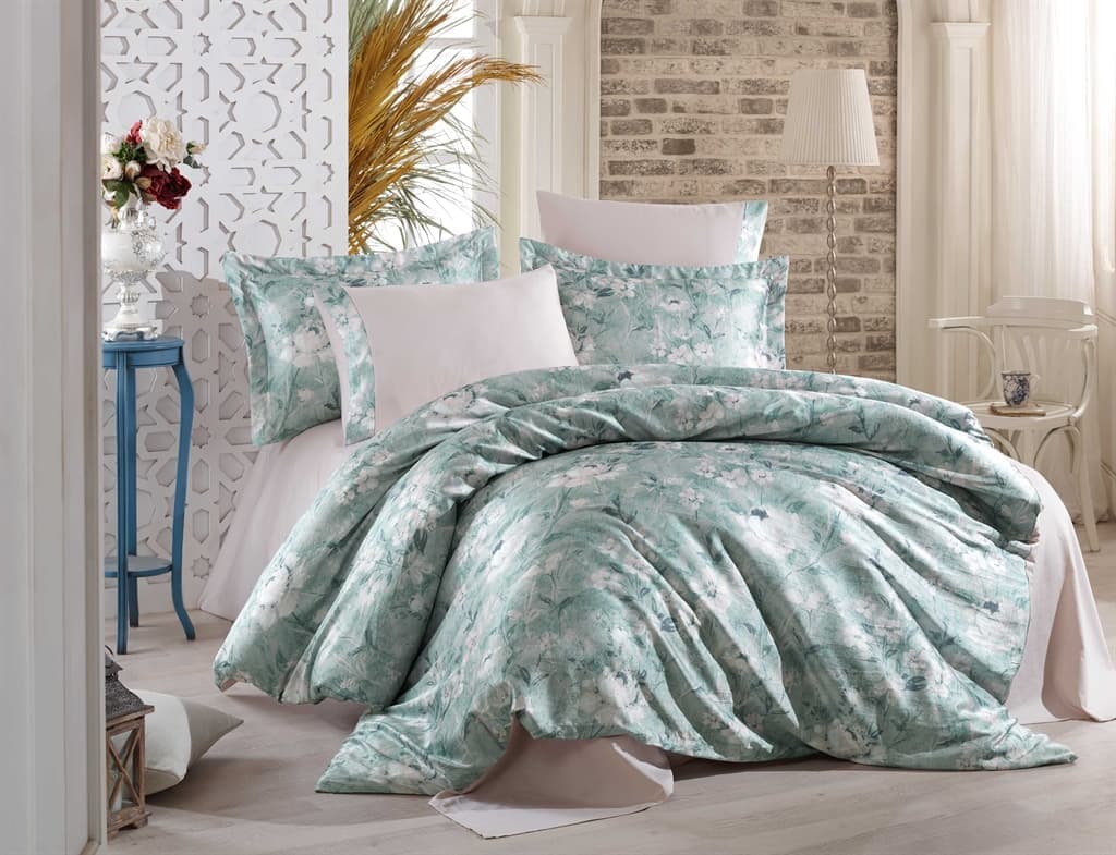 Комплект постельного белья Hobby Crash Sateen Violet 200х220 см Салатовый