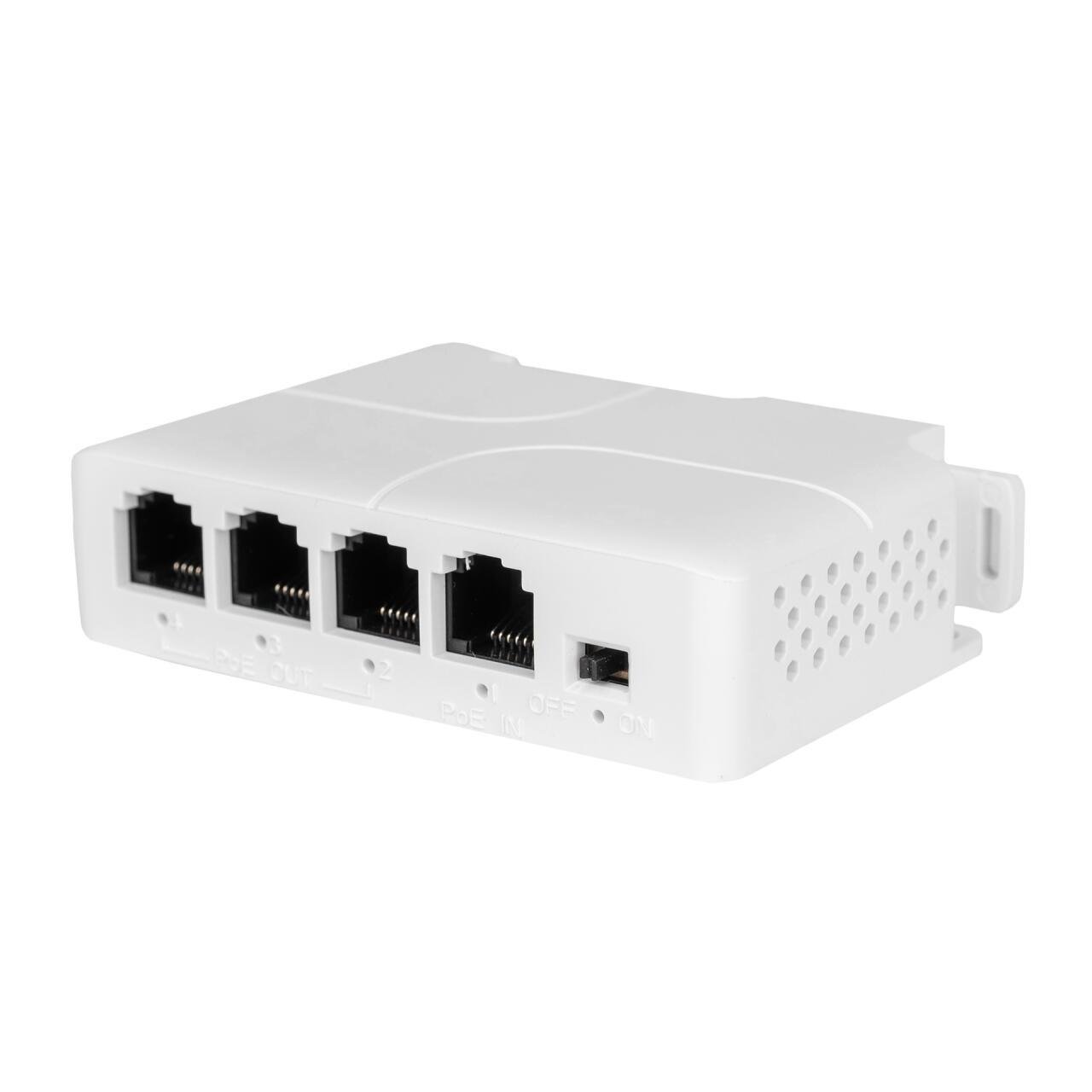 Удлинитель POE GreenVision GV-01/03 30W IEEE 802.3af и IEEE 802.3at White (32709322)