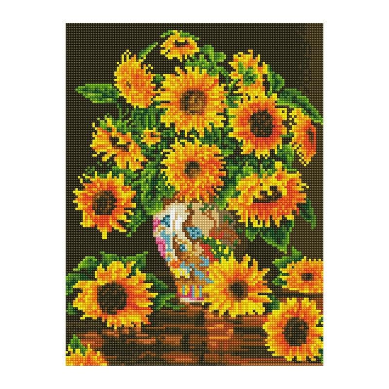 Алмазная мозаика Rainbow Art Подсолнухи в весе 40х30 см (EJ1356)