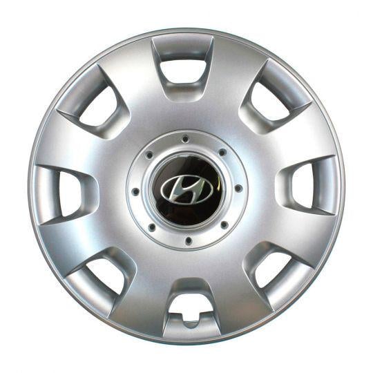 Автомобильные колпаки SKS 209 R14 с логотипом Hyundai 4 шт. Серебристый