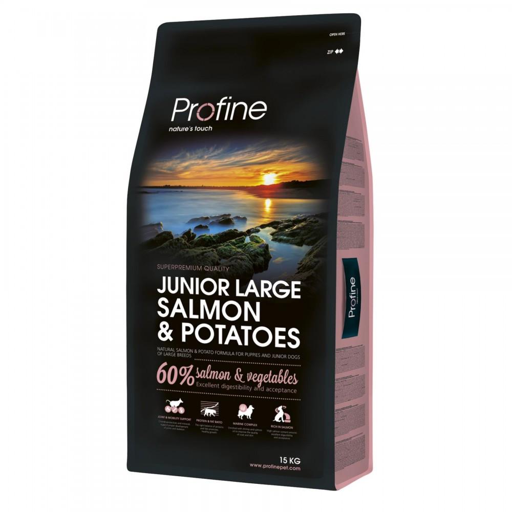 Корм сухой Profine Junior Large Breed для щенков и молодых собак больших пород весом от 25 кг с лососем и картофелем 15 к (8595602517596)
