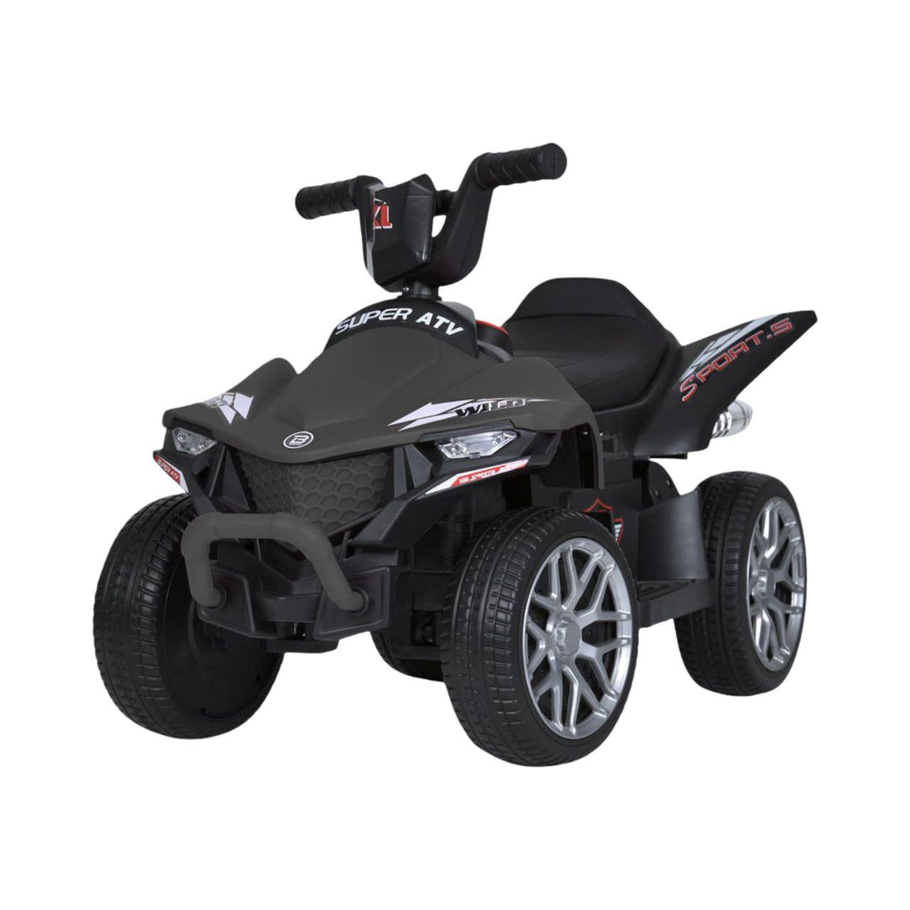 Детский квадроцикл Bambi Racer M 5730ELR-11 на 2 мотора/колеса EVA/кожевенное сиденье Серый (33157471)