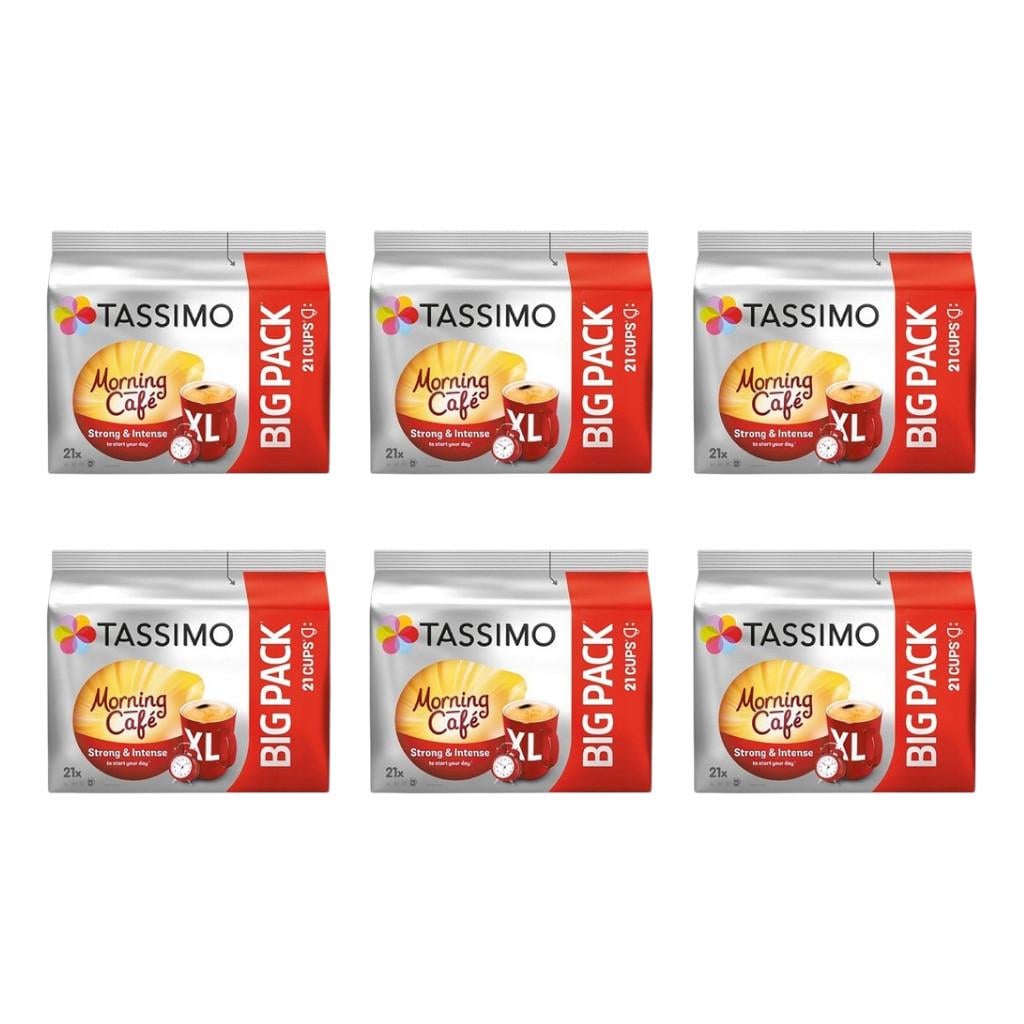 Набор кофе в капсулах Tassimo Morning Cafe Strong&Intense XL 126 капсул