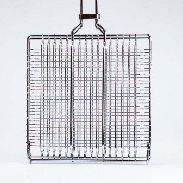 Решітка для гриля та барбекю плоска Grill прямокутна нержавіюча сталь 24х24 см (HP455RESH) - фото 2 Решітка для гриля та барбекю плоска Grill прямокутна нержавіюча сталь 24х24 см (HP455RESH) - фото 2