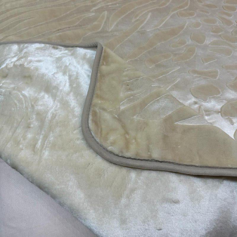 Покрывало на кровать акриловое 200x230 см Молочный (28857540) - фото 3