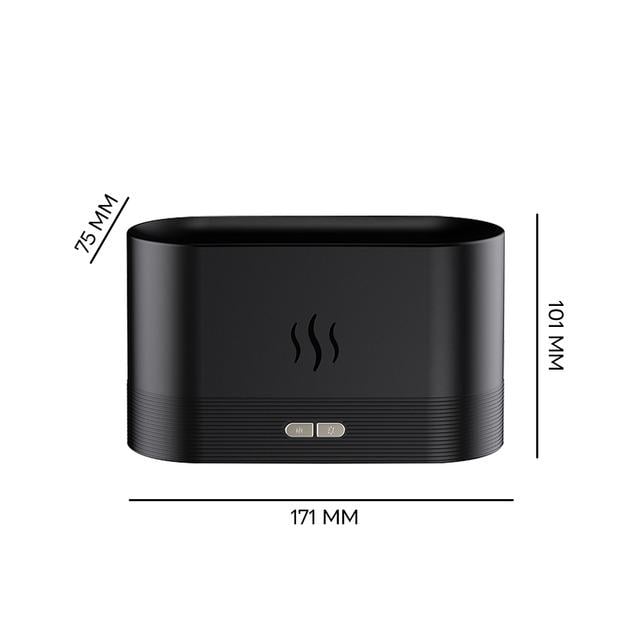 Зволожувач повітря з ефектом полум'я Air humidifier 2344 ультразвуковий 180 мл Чорний (33637344R) - фото 6 Зволожувач повітря з ефектом полум'я Air humidifier 2344 ультразвуковий 180 мл Чорний (33637344R) - фото 6