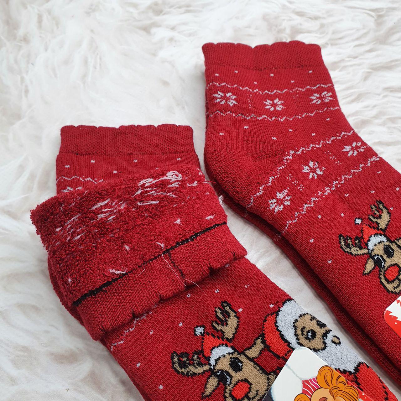 Шкарпетки жіночі махрові Inaltun р. 36-40 Red - фото 2 Шкарпетки жіночі махрові Inaltun р. 36-40 Red - фото 2