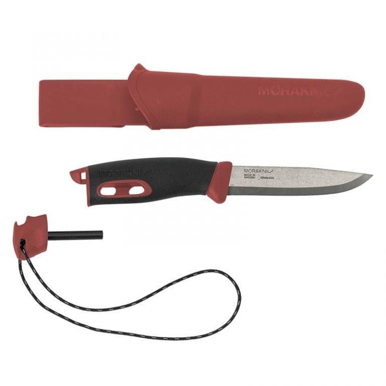 Туристический нож Morakniv Companion Spark 104 мм с чехлом Red (1797750519)