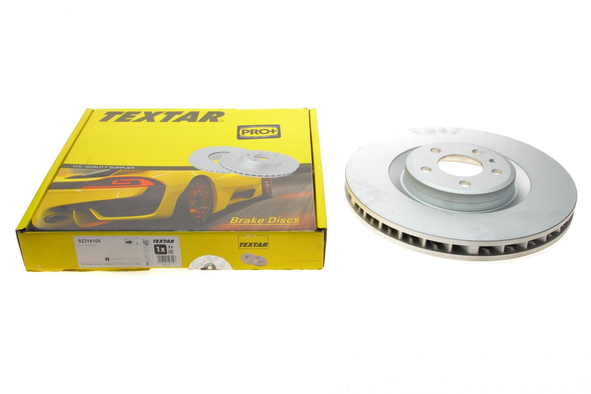 Диск тормозной передний TEXTAR PRO+ для Porsche Macan 14-R 350x34 мм (92319105)