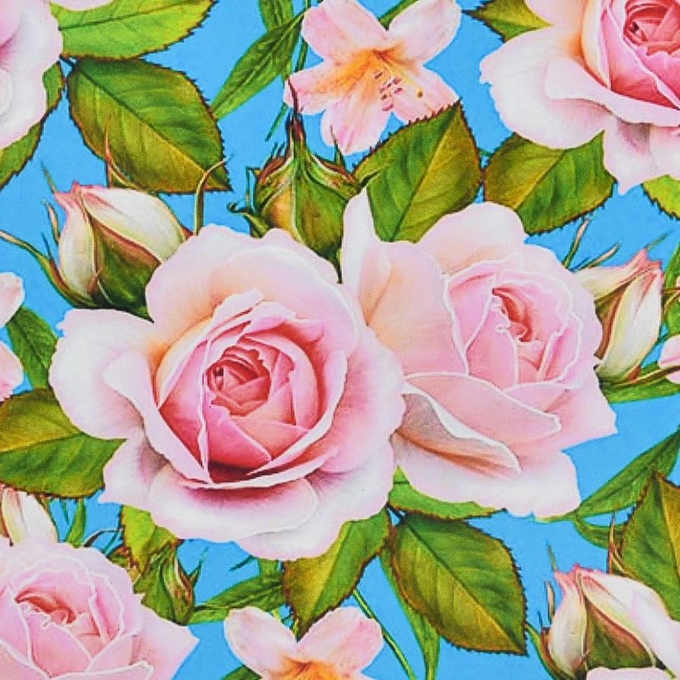 Алмазна мозаїка Strateg Рожеві пелюстки 30х30 см Різнокольоровий (VM-127-A-437)