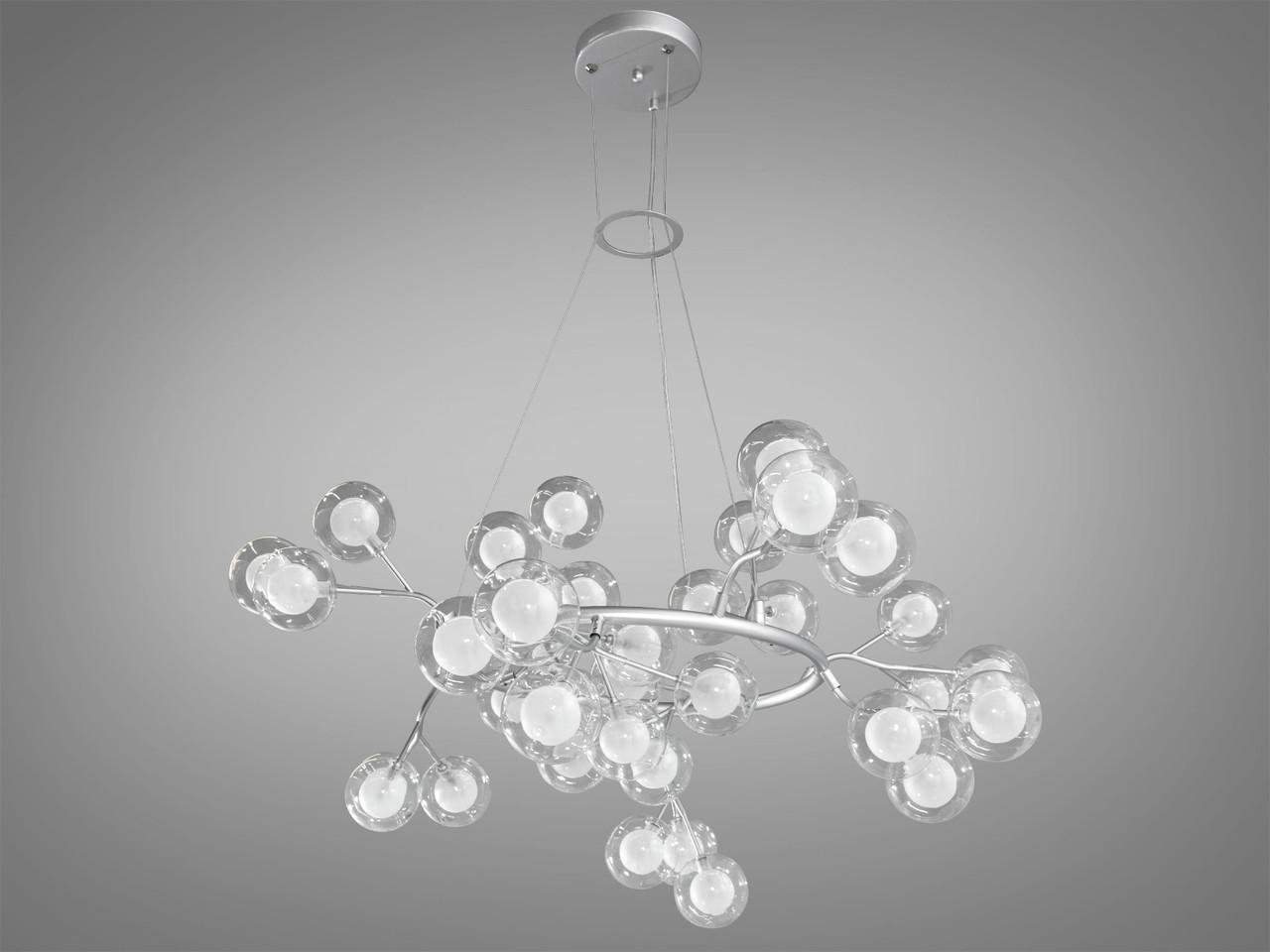 Люстра підвісна Diasha Y889-36B SL Світлячок АРТ ДЕКО на 36 ламп Хром (31424339)