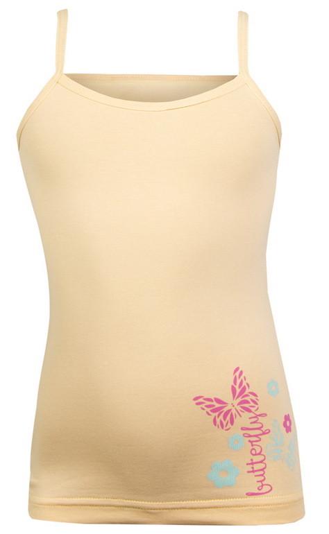 Майка детская хлопковая Gabbi Баттерфляй 98 см Желтый (10829)